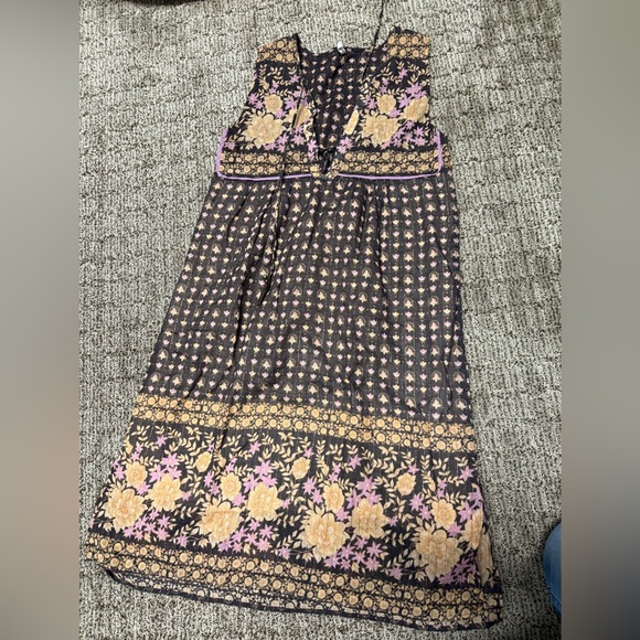 Spell Other - Spell floral Sleeveless tunic/dress large - brown and Pink